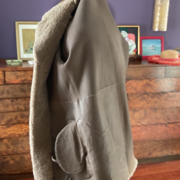 Sandro shearling coat - Picture 6 of 6